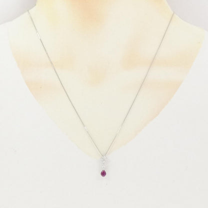 プラチナ 0.56CT 0.36CT ネックレス