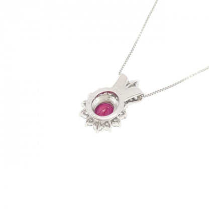 プラチナ900 プラチナ850 ルビー ダイヤモンド ネックレス