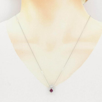 プラチナ900 プラチナ850 ルビー ダイヤモンド ネックレス