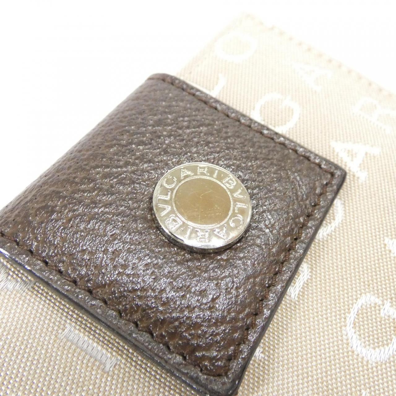 ブルガリ キャンバス 二つ折り財布