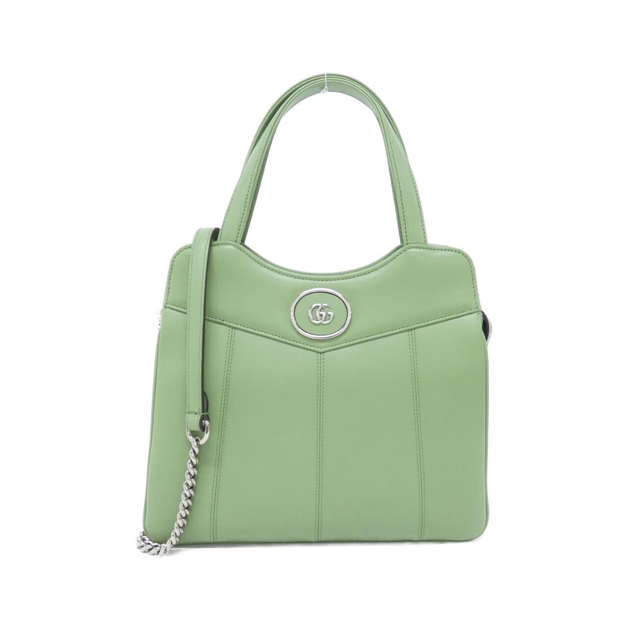 グッチ PETITE GG レザーショルダーバッグ