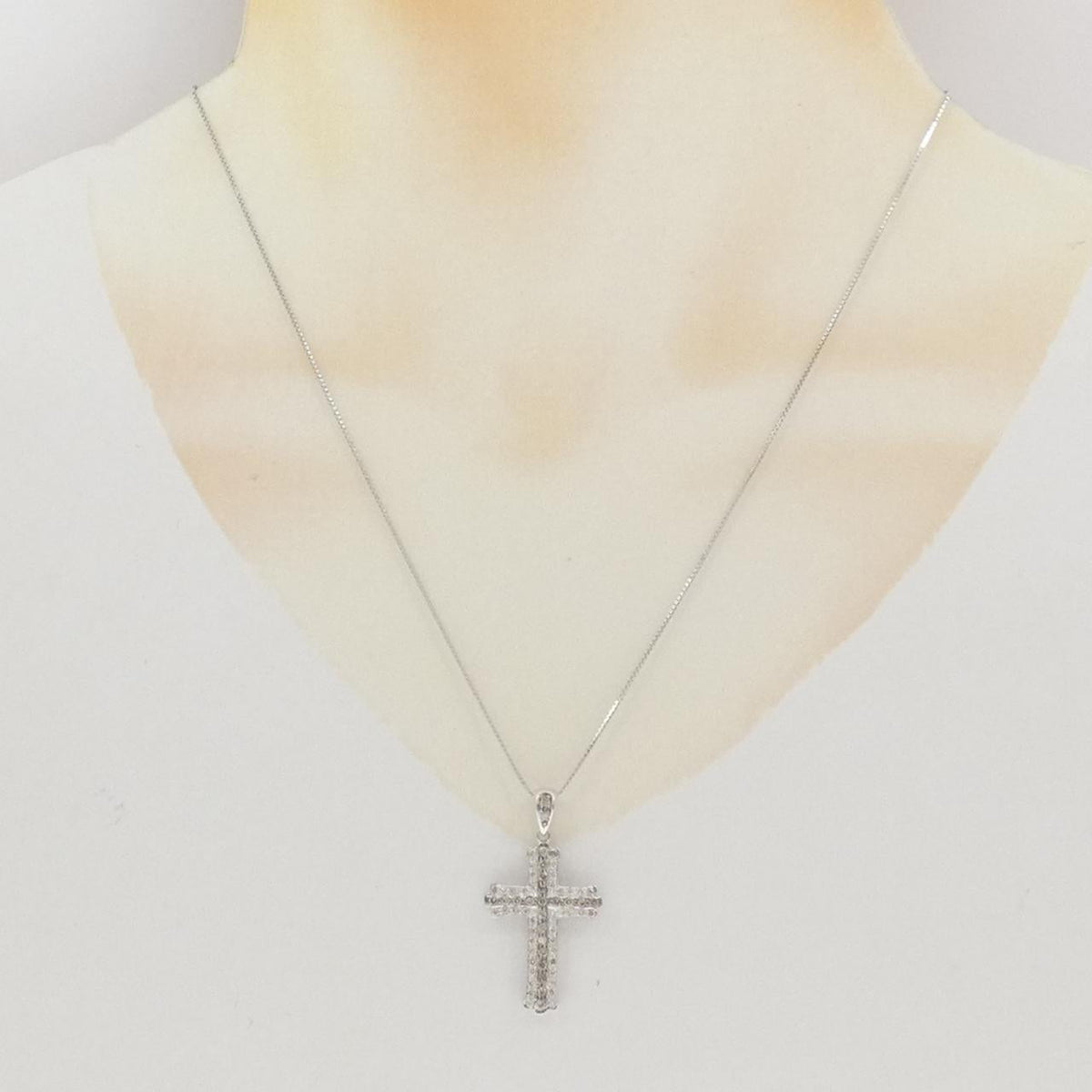 Au750 ダイヤモンド クロス ネックレス