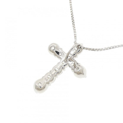 PT900 PT850 クロス 1.02ct ダイヤモンドネックレス