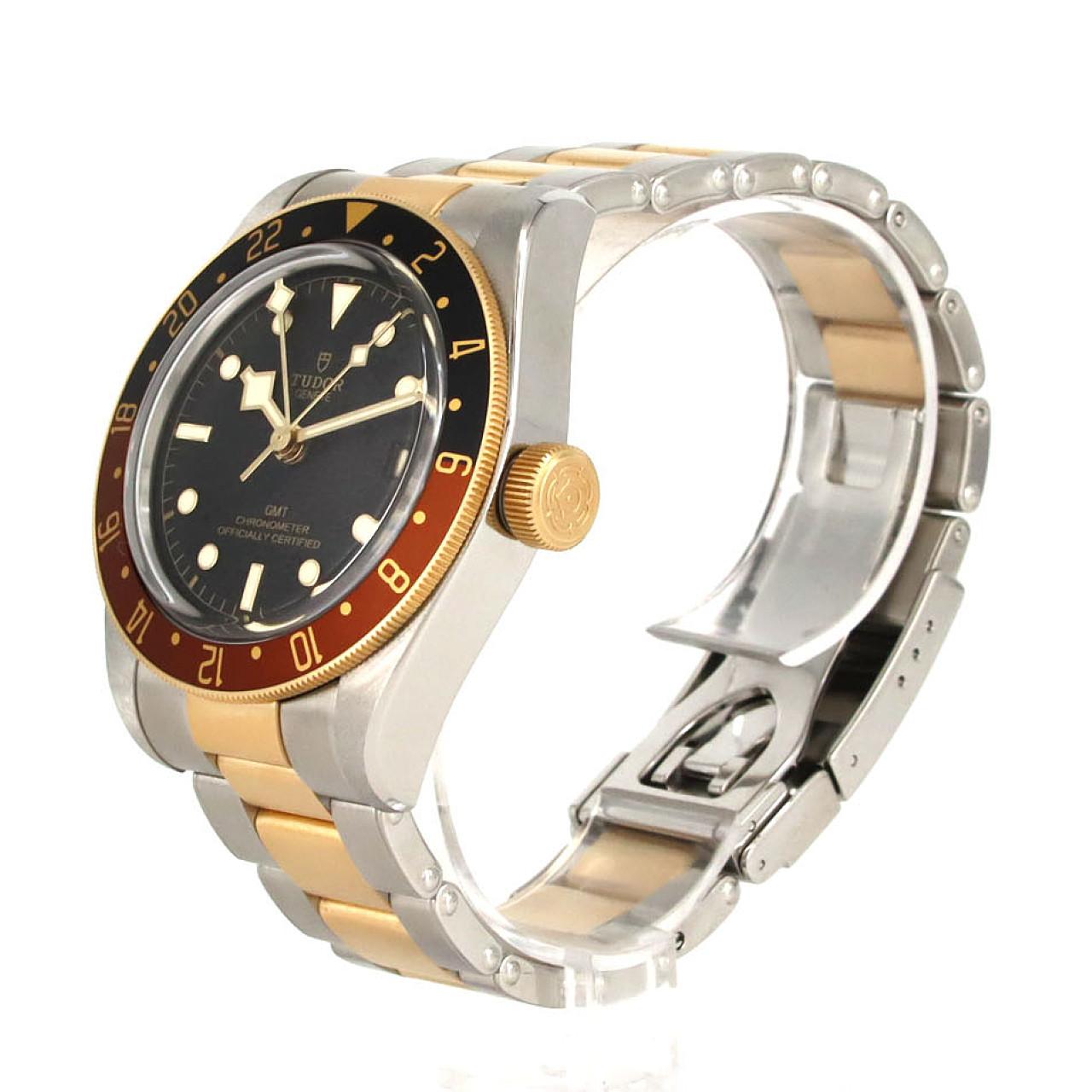 チューダー ブラックベイGMT S&G ステンレススチール イエローゴールド 自動巻