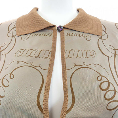 エルメス L'ART D'ECRIRE シルク ヴィスコース トップス XL