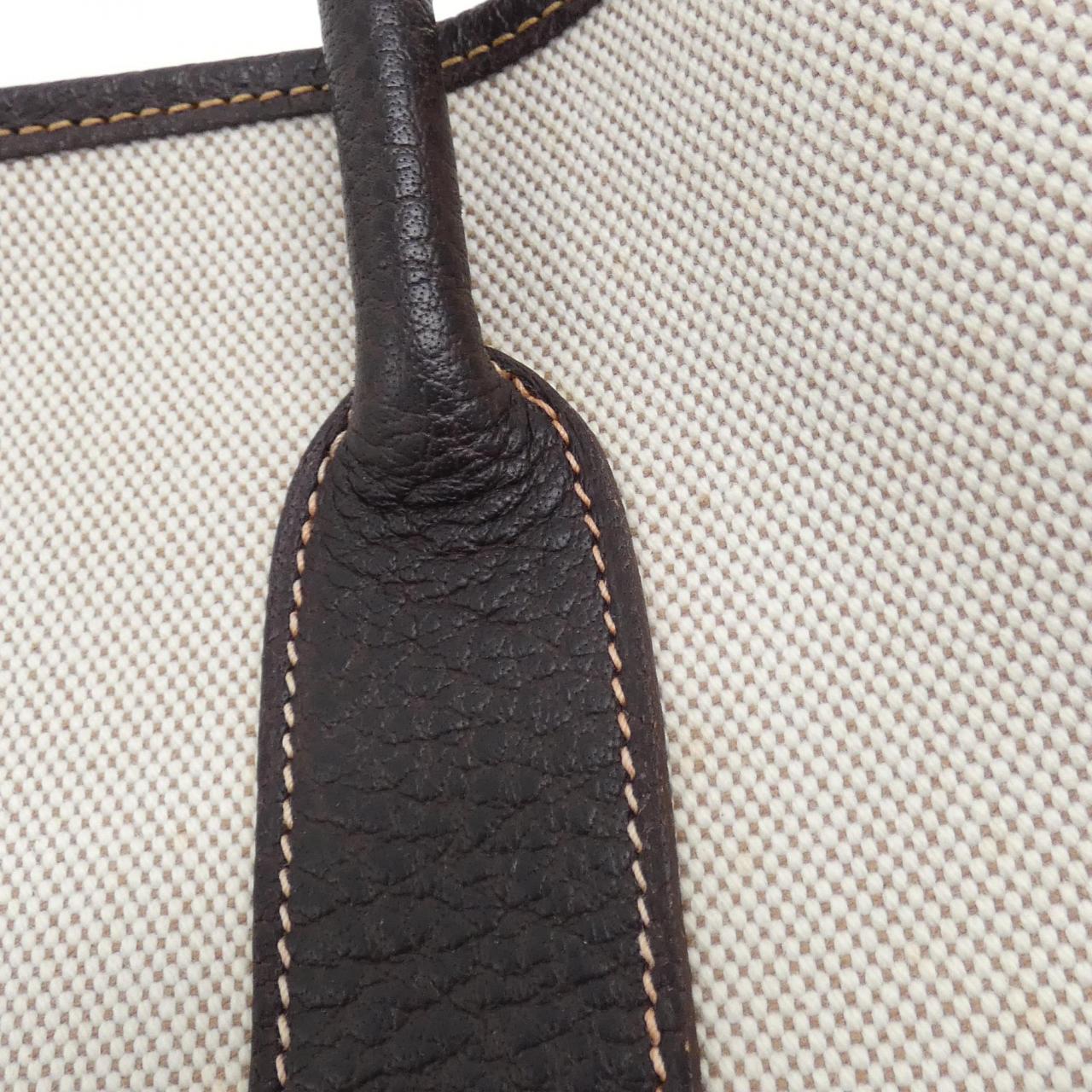 エルメス ガーデンパーティ36 トワルアッシュ ブッフルスキッパー バッグ