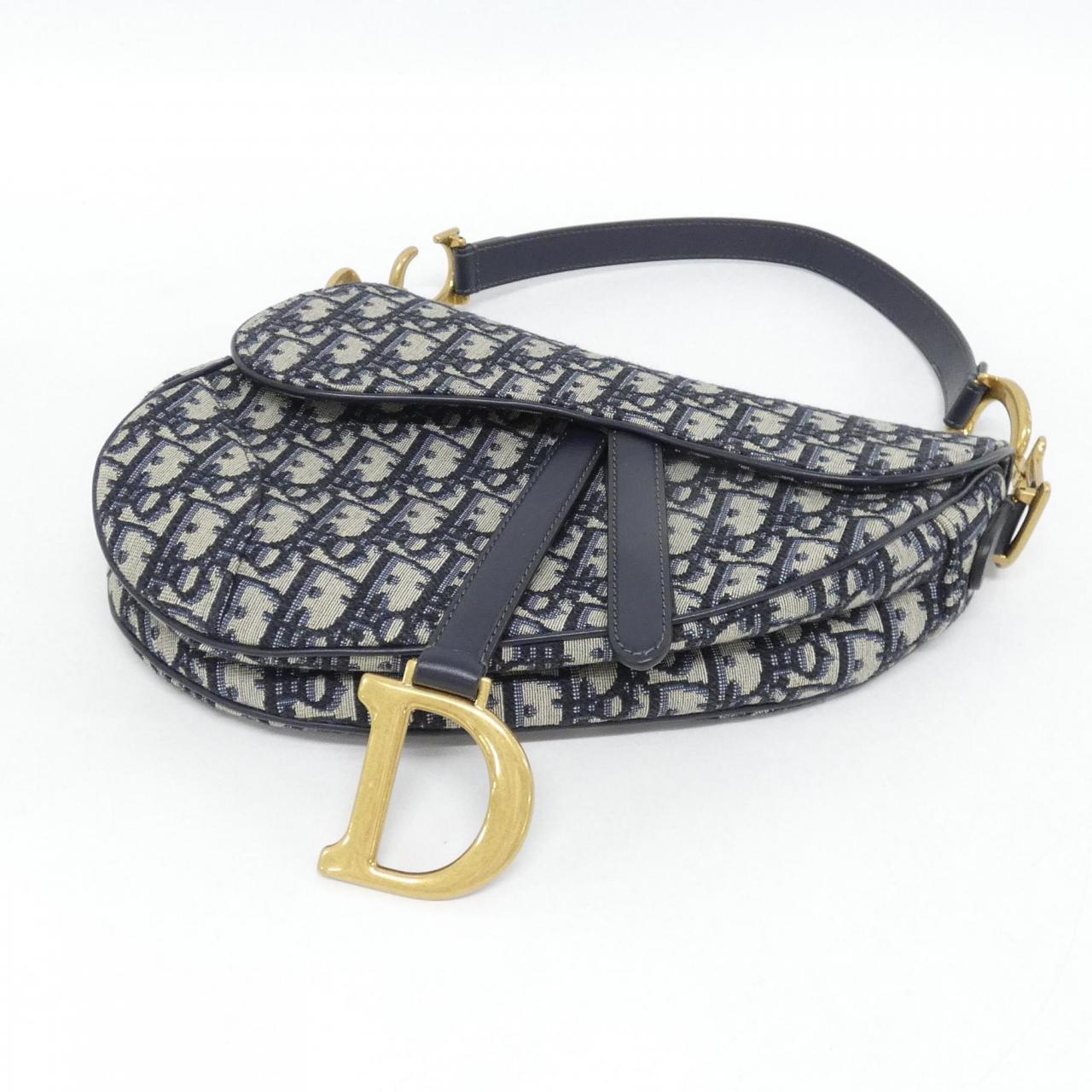 クリスチャンディオール DIOR OBLIQUE キャンバス サドル ショルダーバッグ