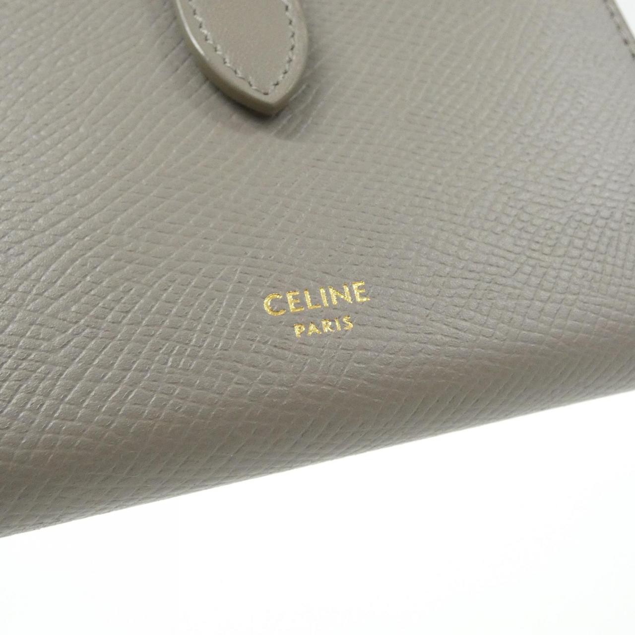 セリーヌ ミディアムストラップウォレット カーフ 財布