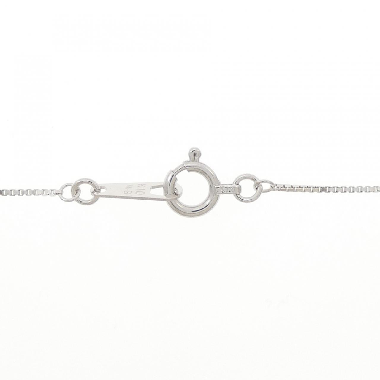 K10ホワイトゴールド 0.28ct ダイヤモンドネックレス