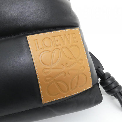 ロエベ ヤゴ パフィー レザー ナイロン リュックサック