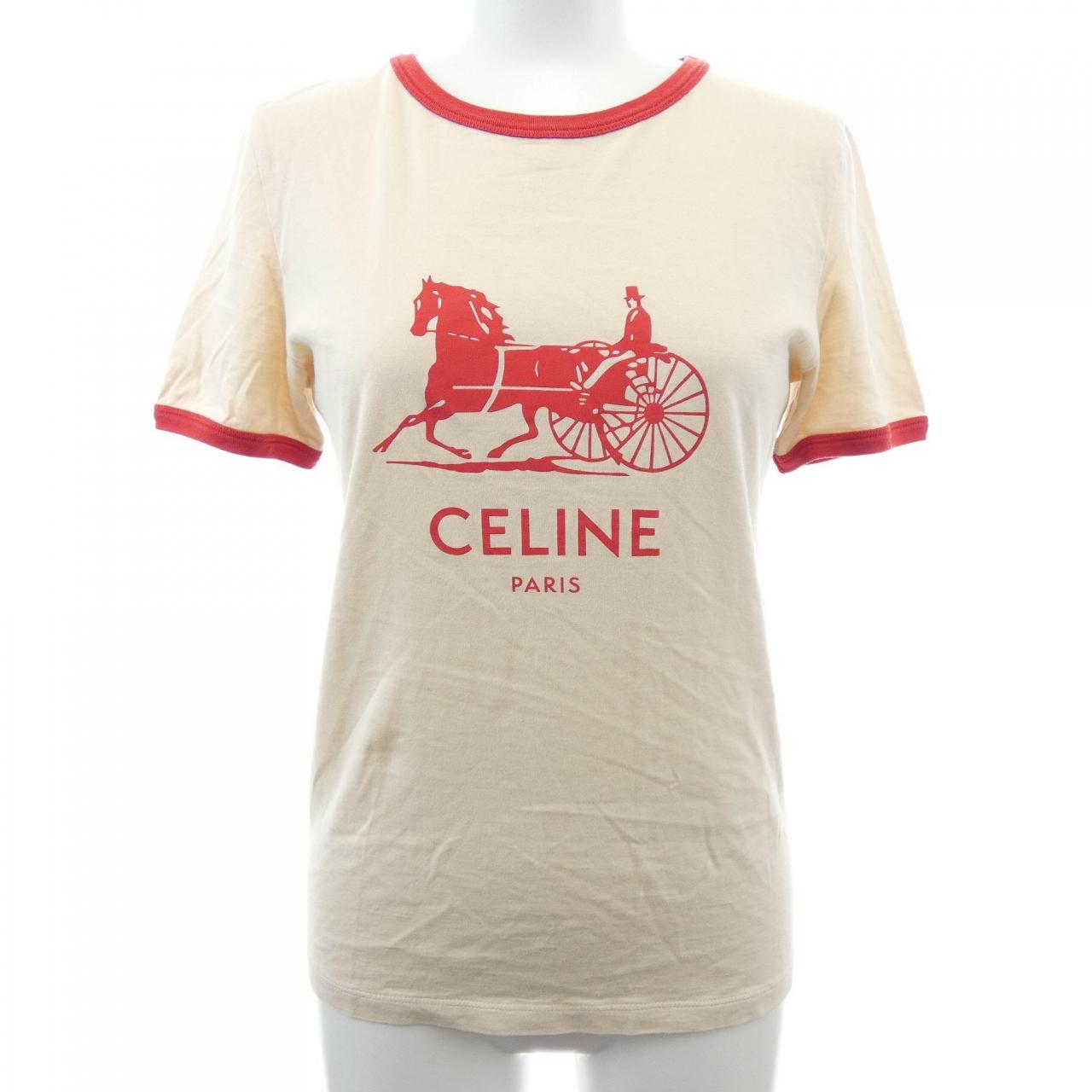 セリーヌ サルキー コットンTシャツ
