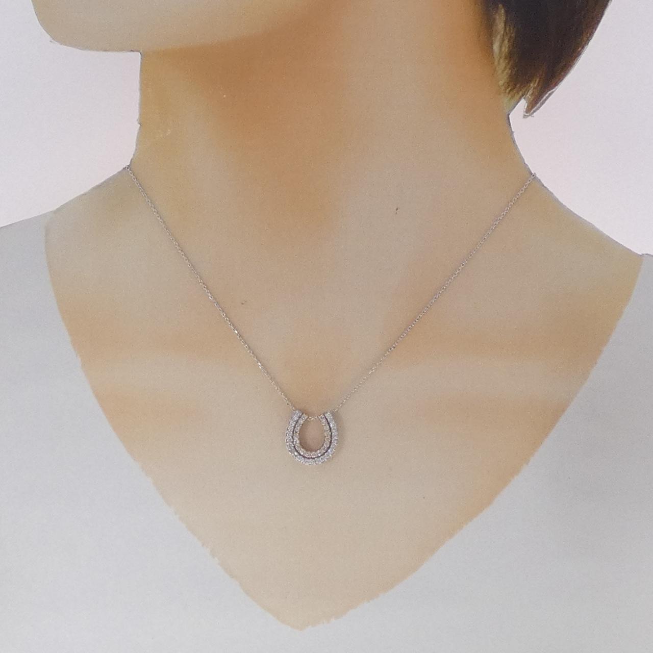 Au750コンビ2WAYダイヤモンドネックレス