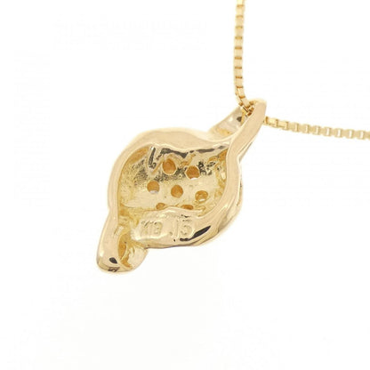 Au750 フラワー ダイヤモンドネックレス