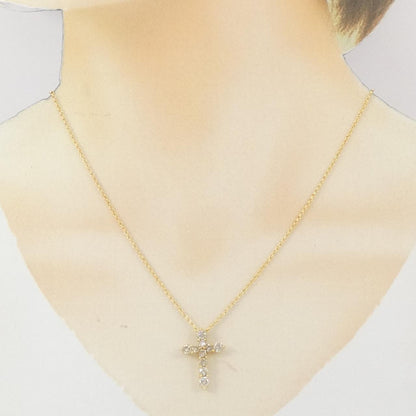 Au750 ダイヤモンド クロスネックレス