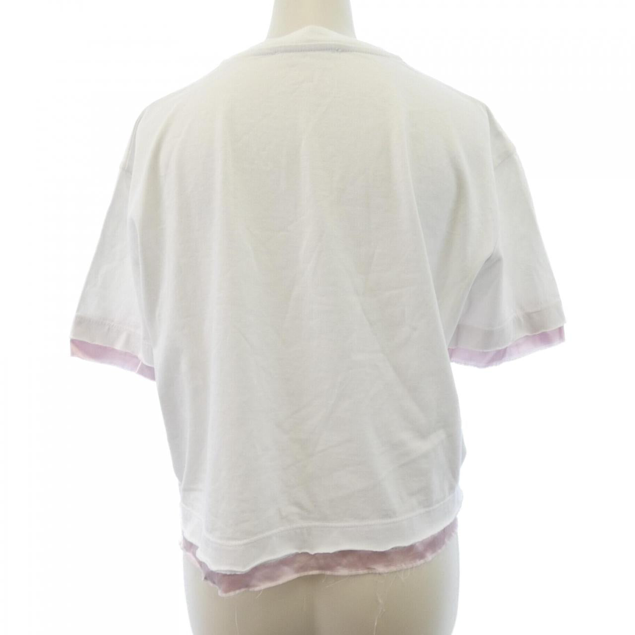 ミュウミュウ MIU MIUロゴ コットンTシャツ