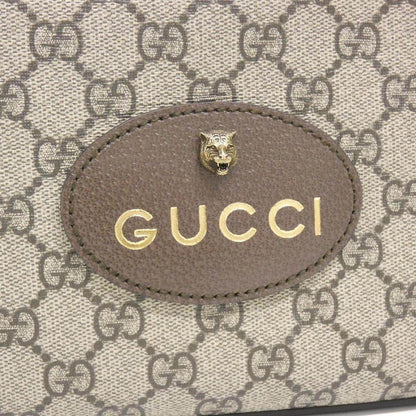 グッチ NEO VINTAGE GGスプリームキャンバス レザー ショルダーバッグ