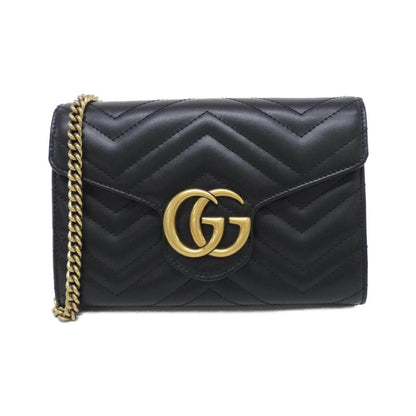 グッチ GGマーモント レザーショルダーバッグ