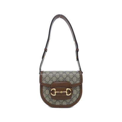 グッチ GUCCI HORSEBIT 1955 GGスプリームキャンバス レザー ショルダーバッグ