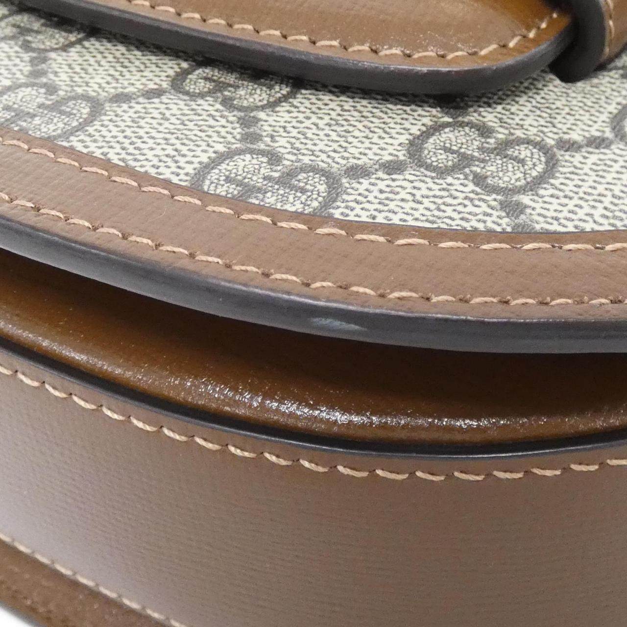 グッチ GUCCI HORSEBIT 1955 GGスプリームキャンバス レザー ショルダーバッグ