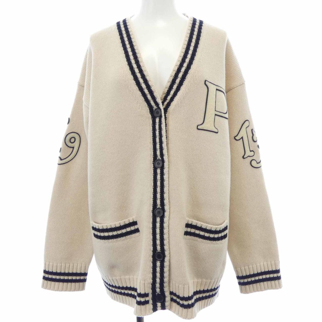プラダ オーバーサイズ カシミヤ混カーディガン
