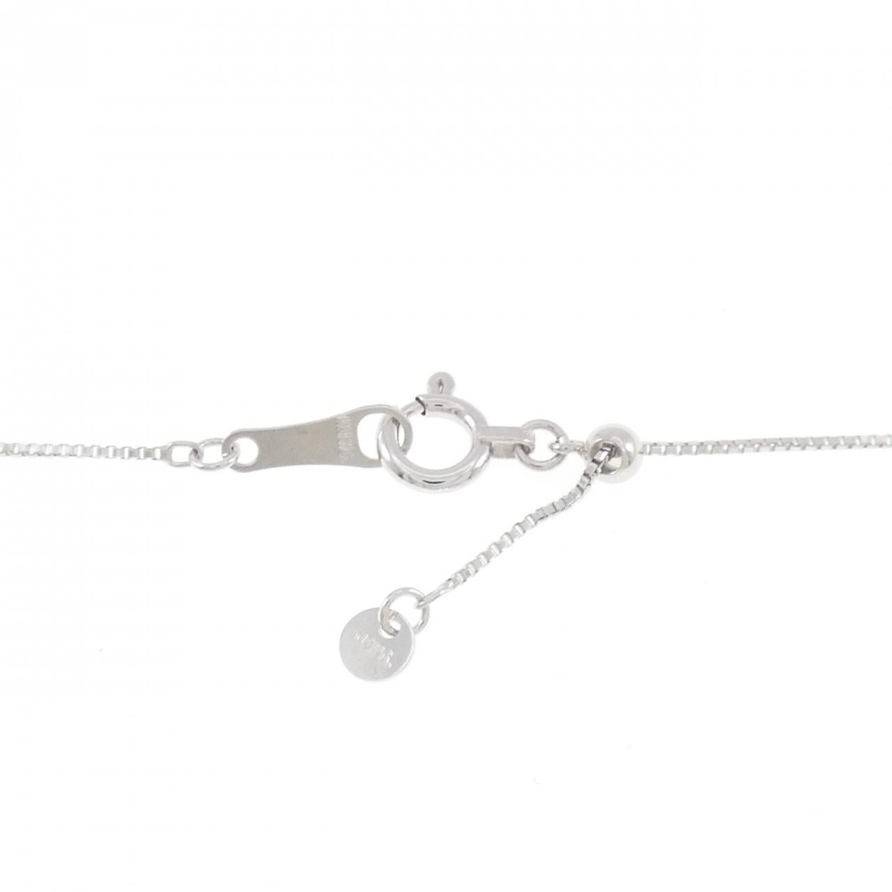 Au750ホワイトゴールド 1.00CT ダイヤモンドネックレス