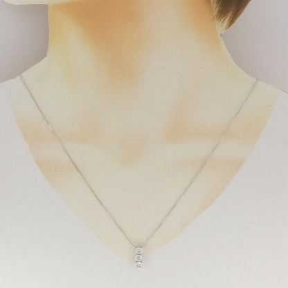 Au750ホワイトゴールド 1.00CT ダイヤモンドネックレス