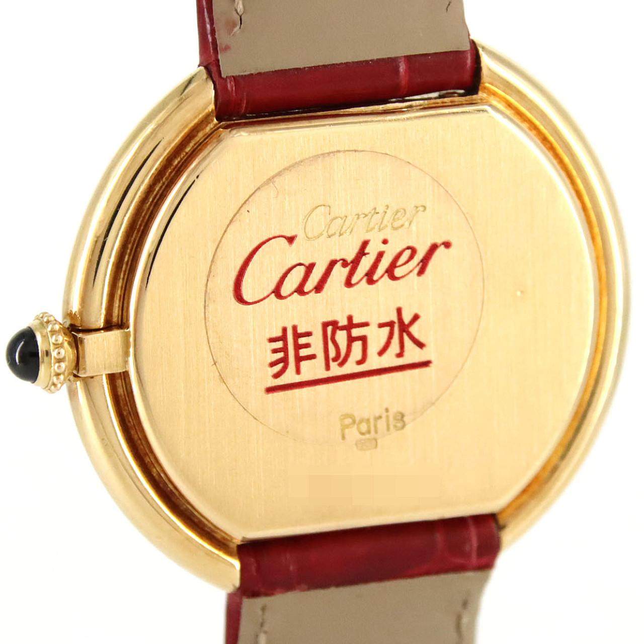 カルティエ エリプス Au750 手巻