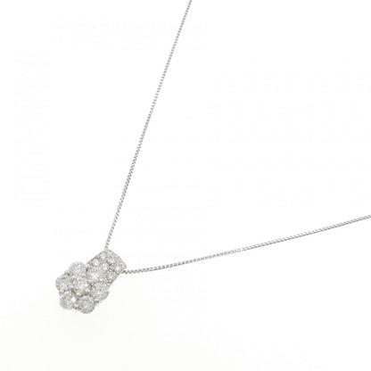 プラチナダイヤモンドフラワーネックレス
