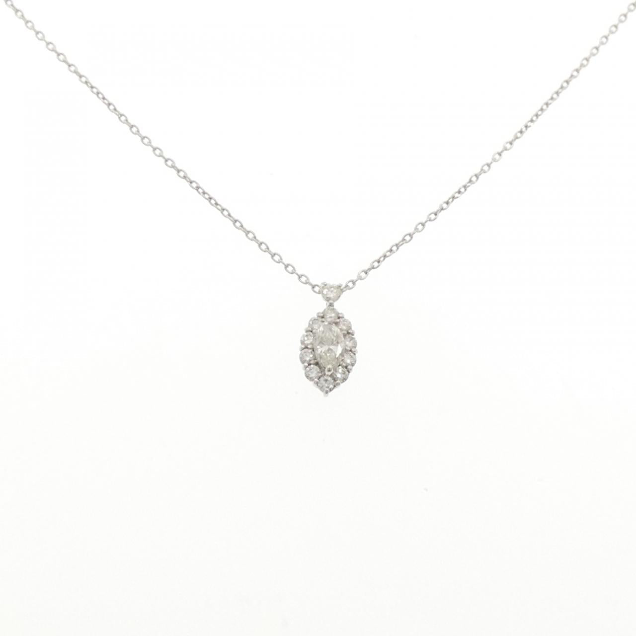 プラチナPT950 PT850 0.30CT ダイヤモンドネックレス