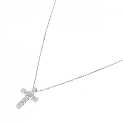 プラチナPT850 0.50CT ダイヤモンドクロスネックレス