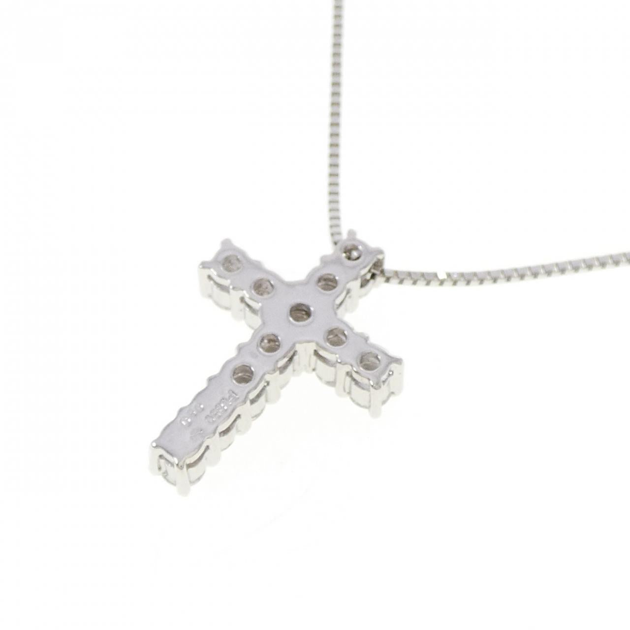 プラチナPT850 0.50CT ダイヤモンドクロスネックレス