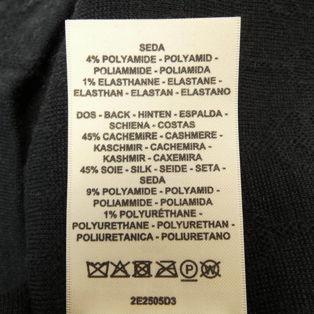 エルメス CLIQUETIS カシミヤ混ワンピース38