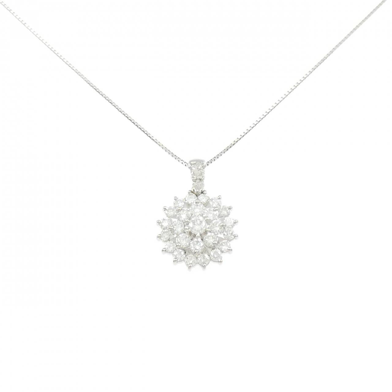PT900 PT850 1.87CT ダイヤモンドネックレス