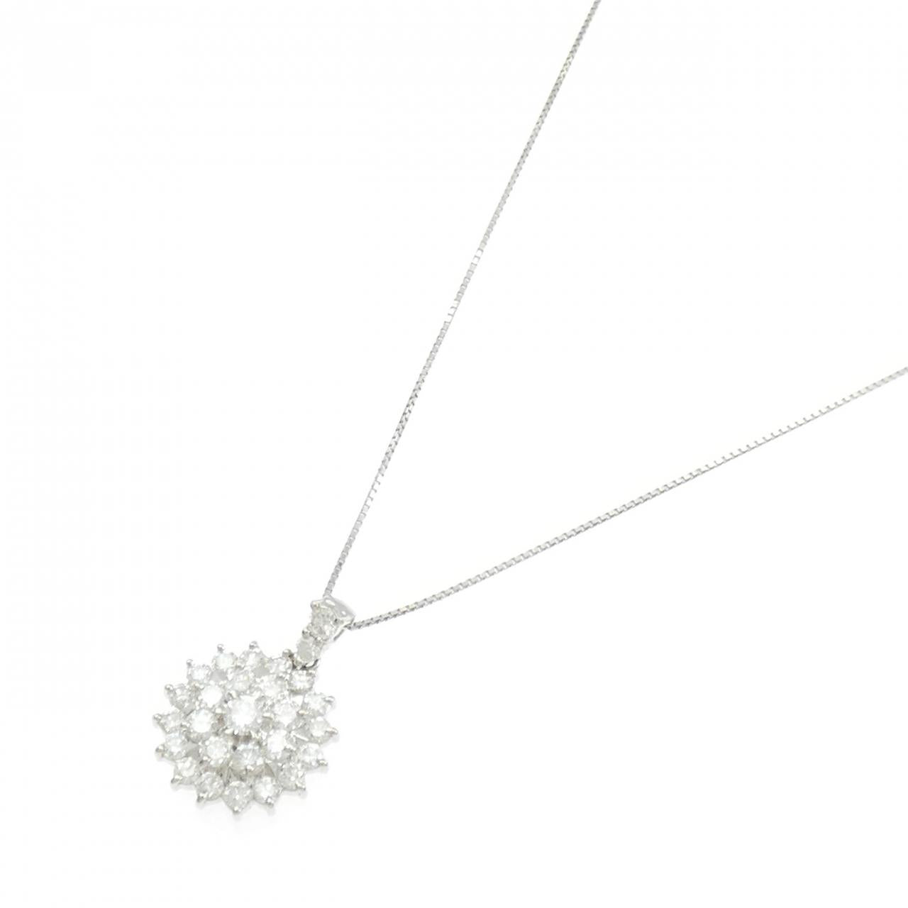 PT900 PT850 1.87CT ダイヤモンドネックレス