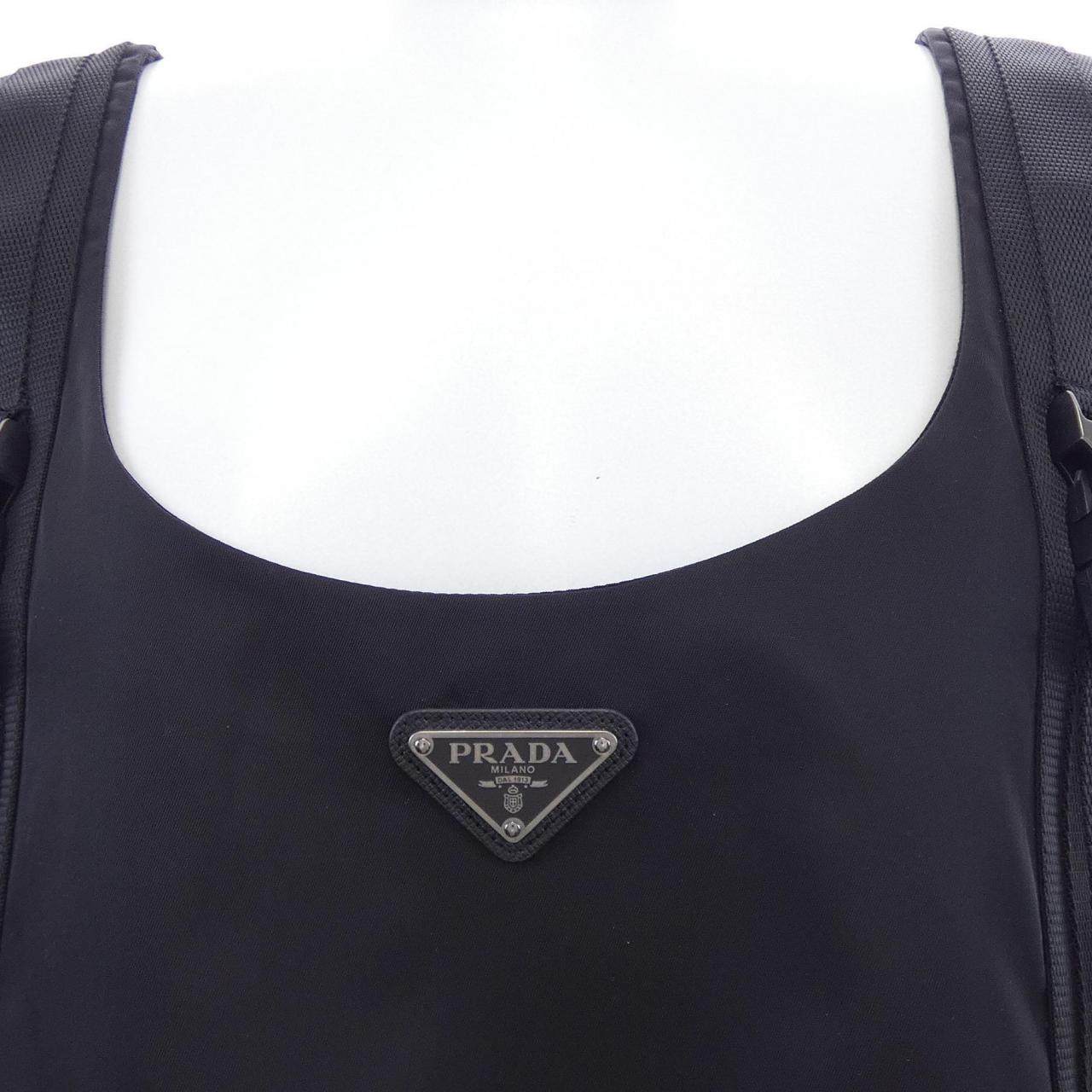 プラダ トライアングルロゴ RE-NYLON ノースリーブドレス