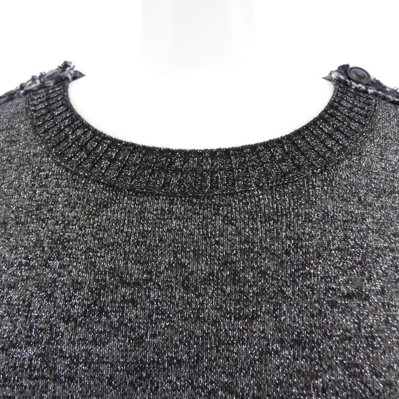 シャネル カシミヤ混ワンピース