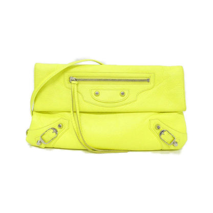 バレンシアガ CLASSIC SILVER ENVELOPE STRAP レザーショルダーバッグ