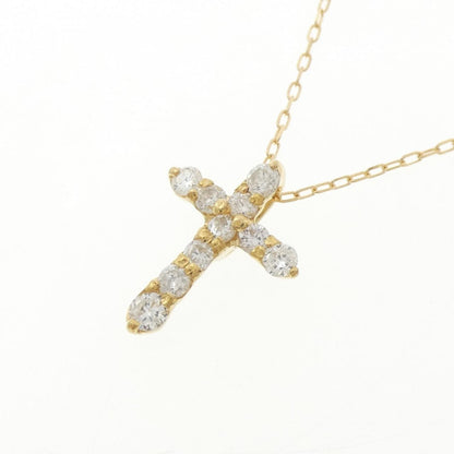 Au750 クロス ダイヤモンド ネックレス
