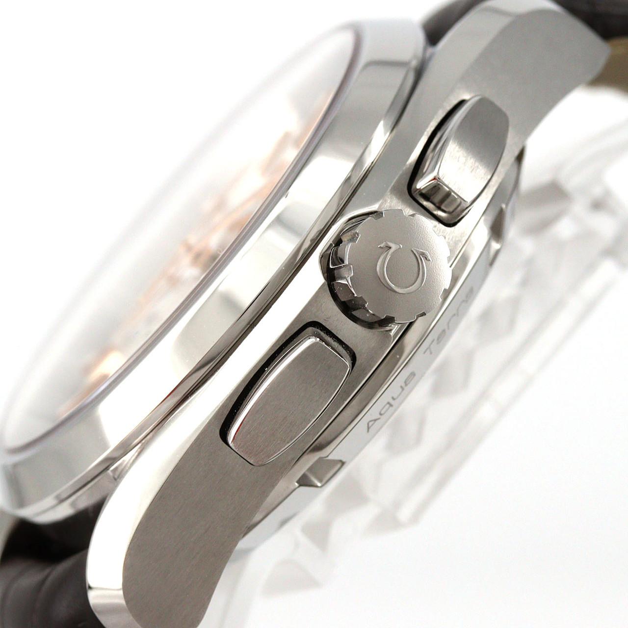 オメガ シーマスターアクアテラ クロノグラフ GMT ステンレススチール 自動巻