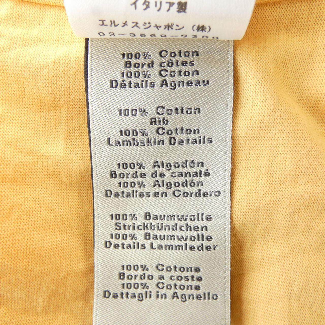 エルメス シュヴォーアンシンメトリー コットンTシャツ