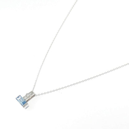 Au750ブルートパーズダイヤモンドネックレス