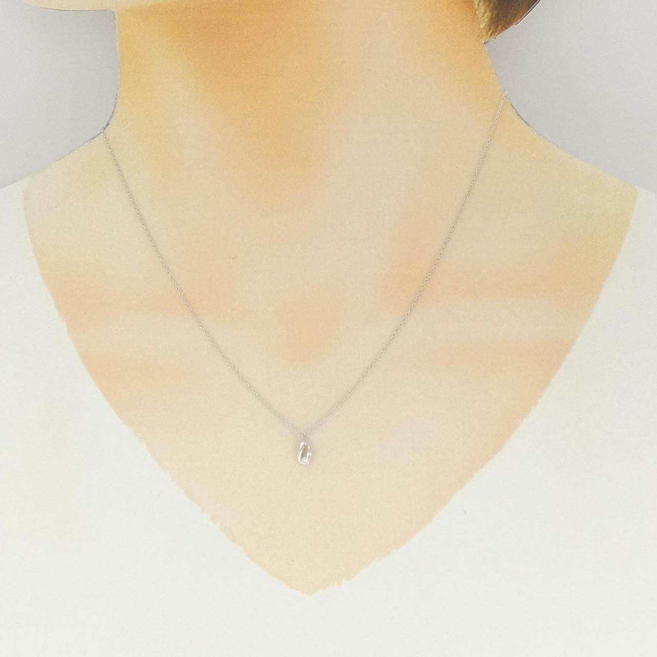 K18ホワイトゴールド ダイヤモンド ネックレス
