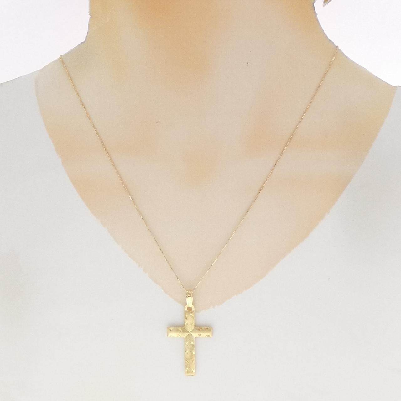 Au750 クロスネックレス