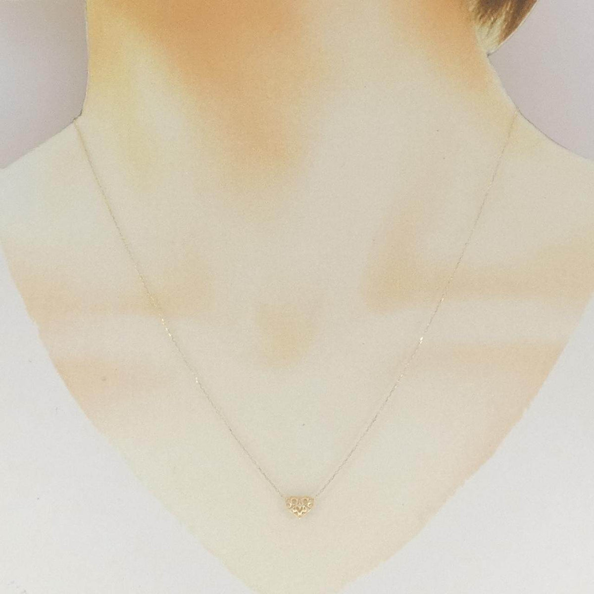 K10YGペリドットダイヤモンドネックレス