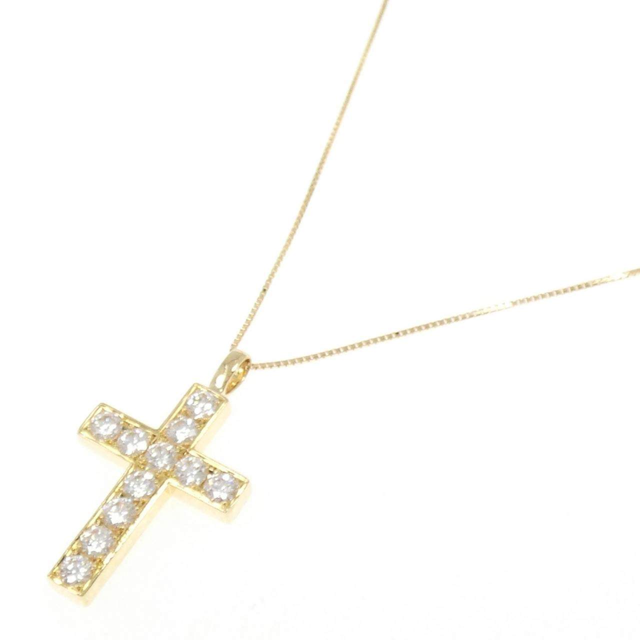 Au750 ダイヤモンド クロス ネックレス