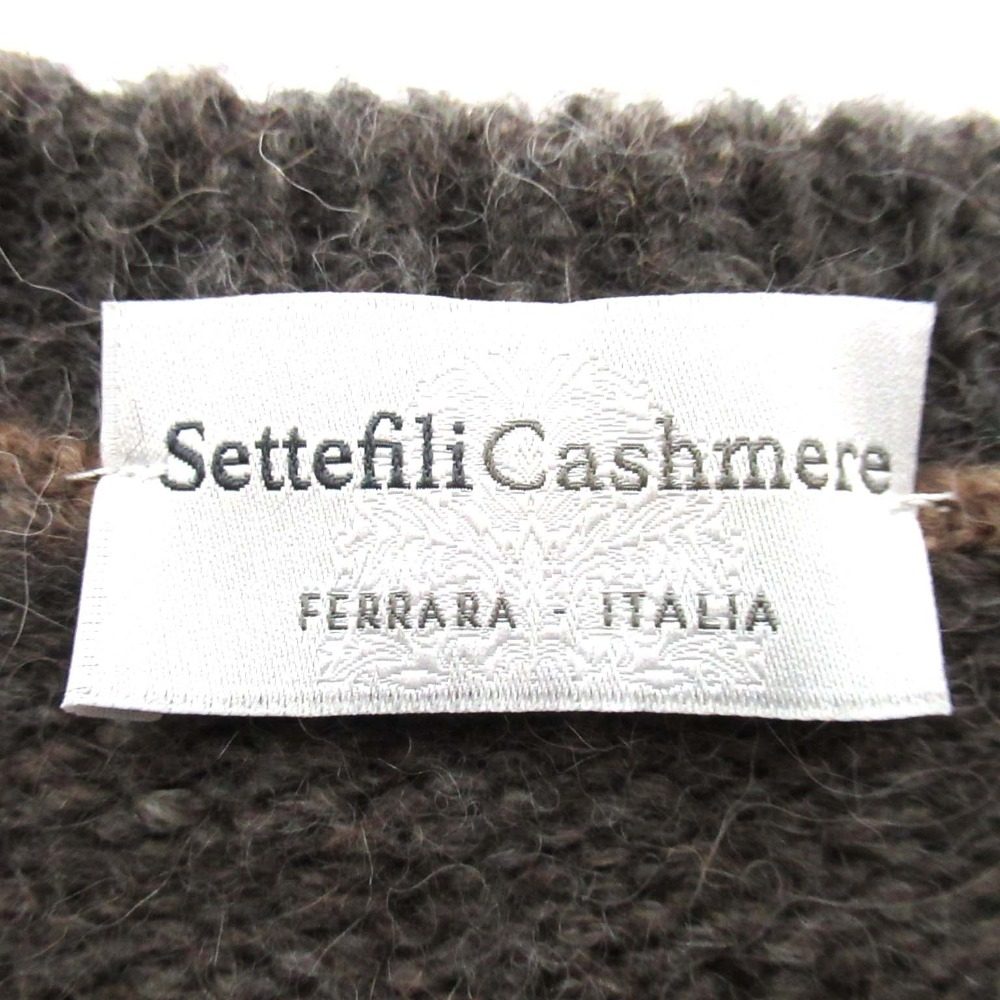 Settefili カシミヤ グラデーション ボーダー アルパカ ニット