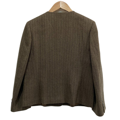 DAKS ヘリンボーン ノー カラー セットアップ