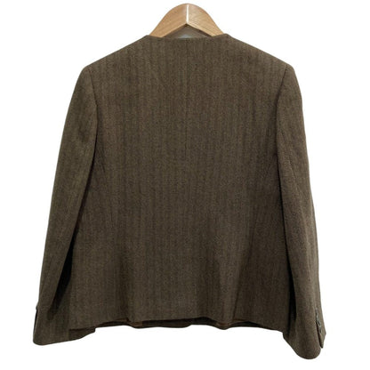 DAKS ヘリンボーン ノー カラー セットアップ