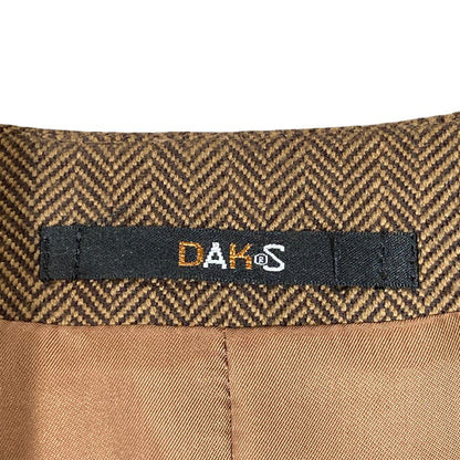 DAKS ヘリンボーン ノー カラー セットアップ