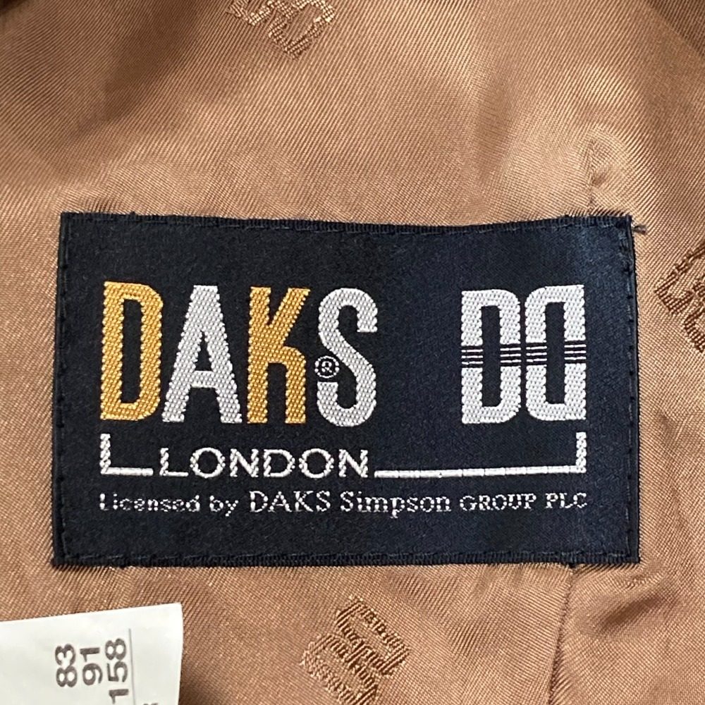 DAKS ヘリンボーン ノー カラー セットアップ
